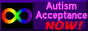 autism acceptance now with the autism infinity logo